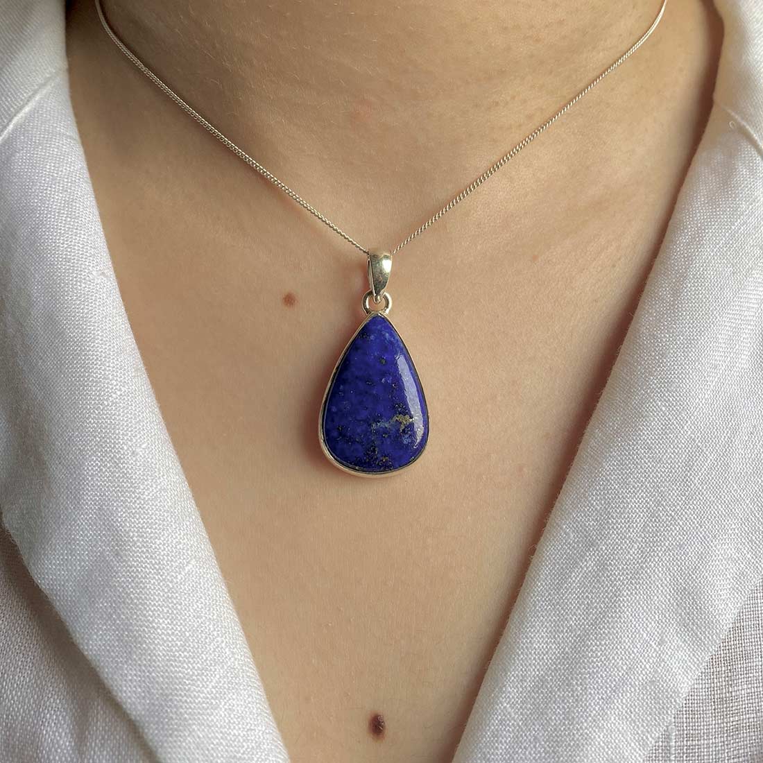 Premium Lapis Statement Pendant - Sagacia Jewelry