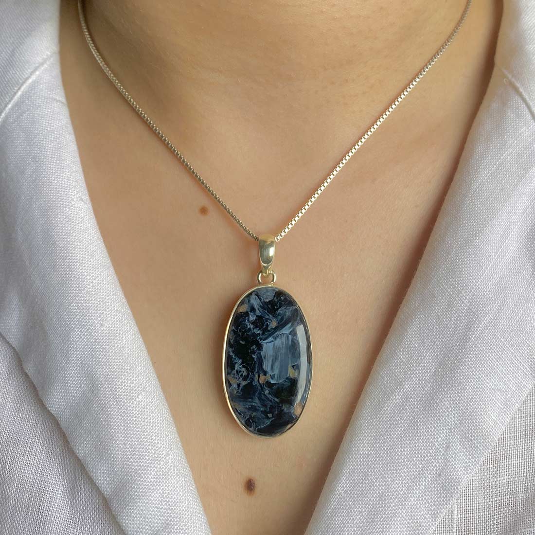 Ultimate Sagacia Statement Pietersite Pendant - Premium Elegance