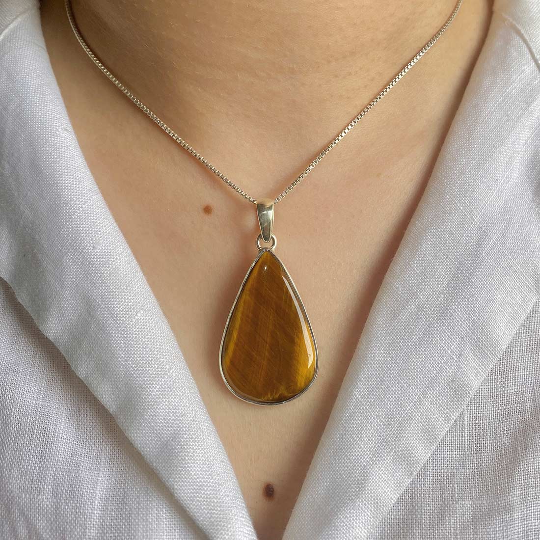 Premium Tiger Eye Statement Pendant - Ultimate Elegance (TGE-P-2)