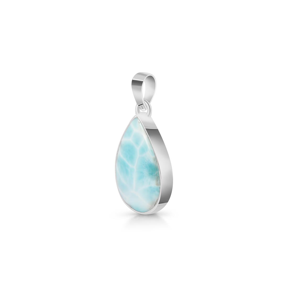 Premium Larimar Healing Pendant - LAR-P-30