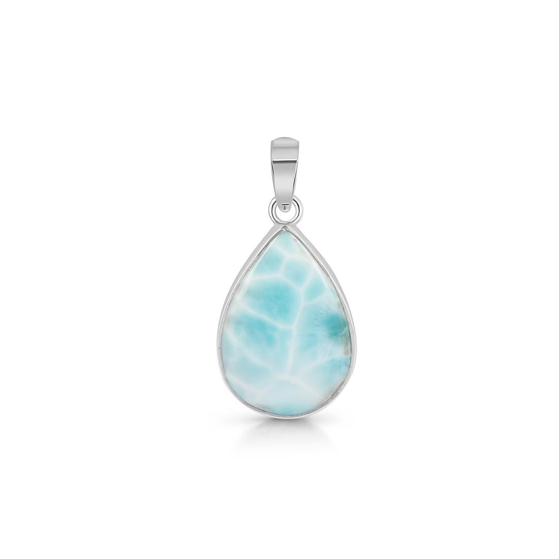 Premium Larimar Healing Pendant - LAR-P-30