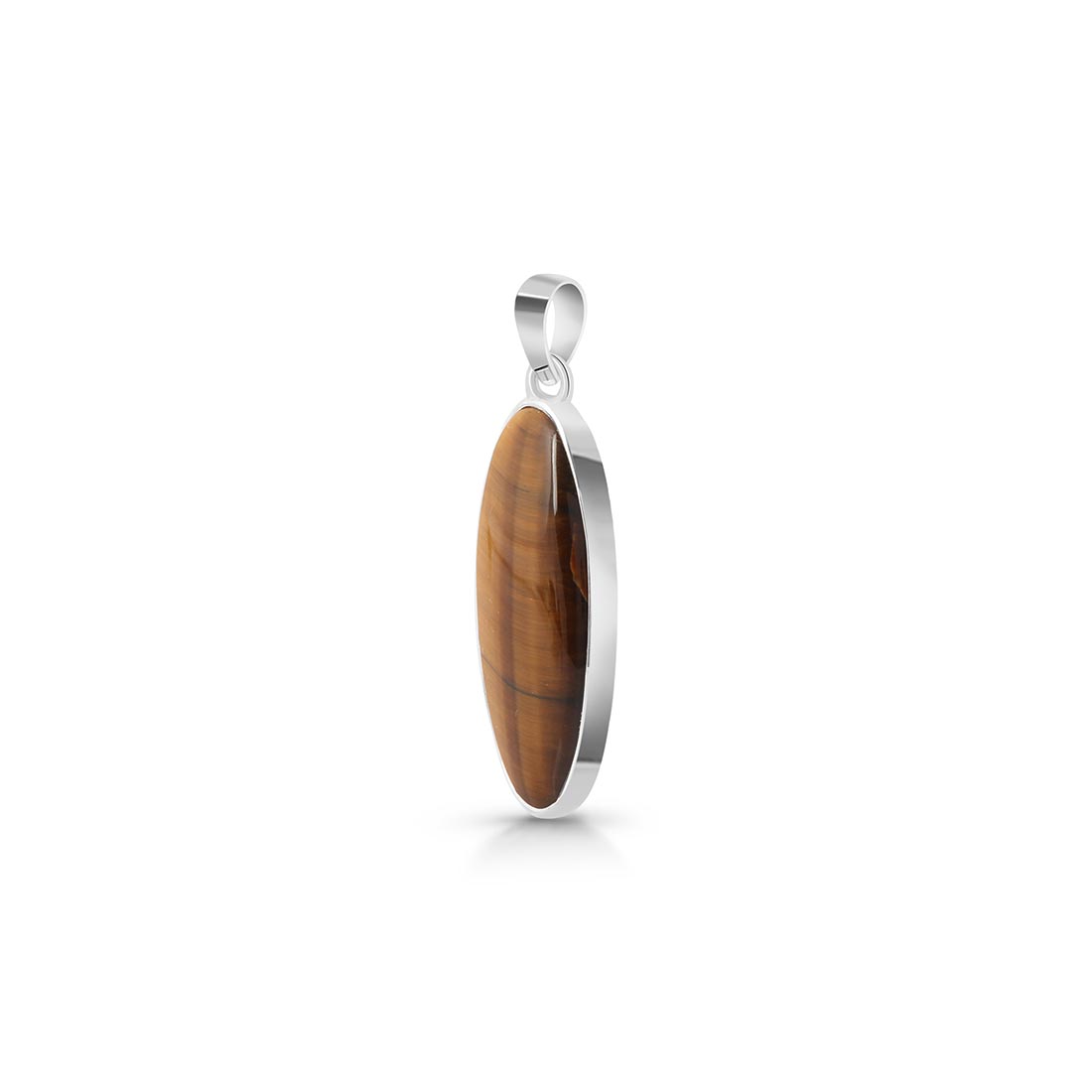 Premium Tiger Eye Pendant - Ultimate Statement Piece (TGE-P-21)