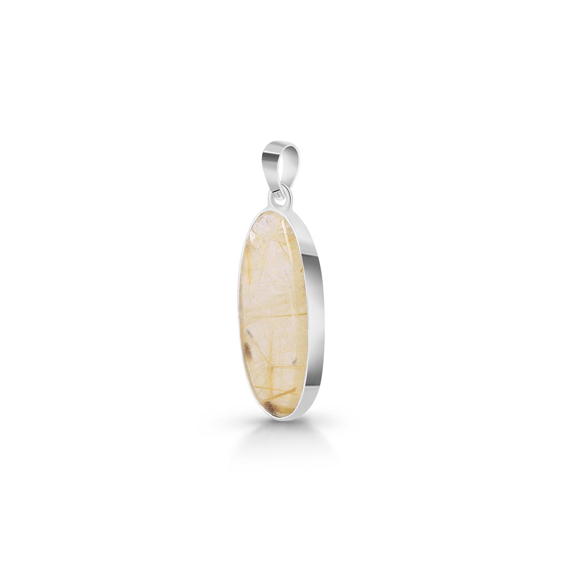 Premium Golden Rutile Statement Pendant - GDR-P-6