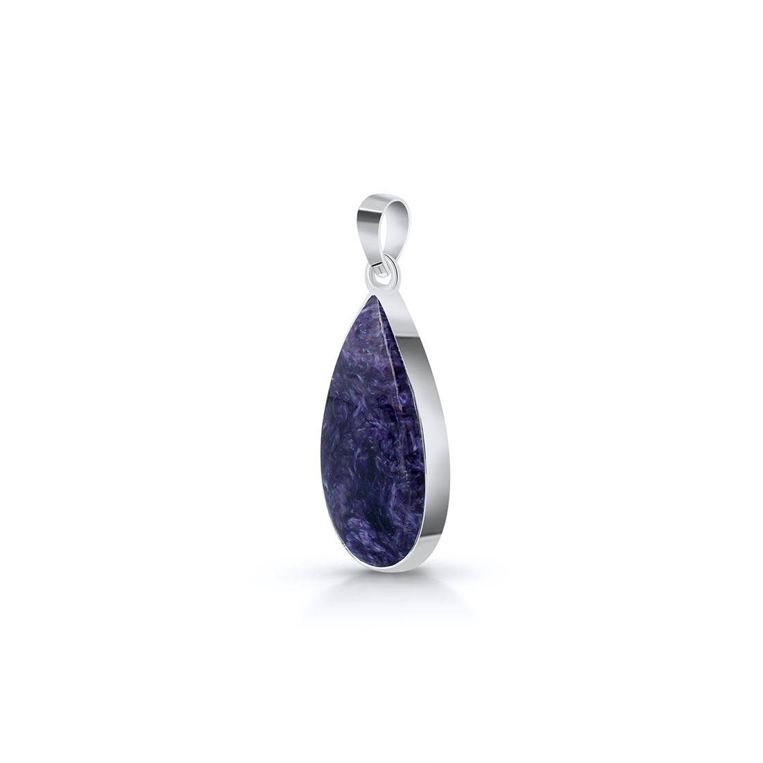 Premium Charoite Pendant - CHR-P-31 | Elegant Purple Stone Jewelry