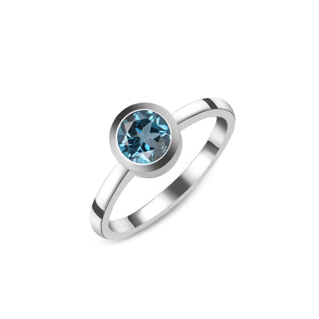 Premium London Blue Topaz Ring - Ultimate Elegance (LBTZ-SR-237)