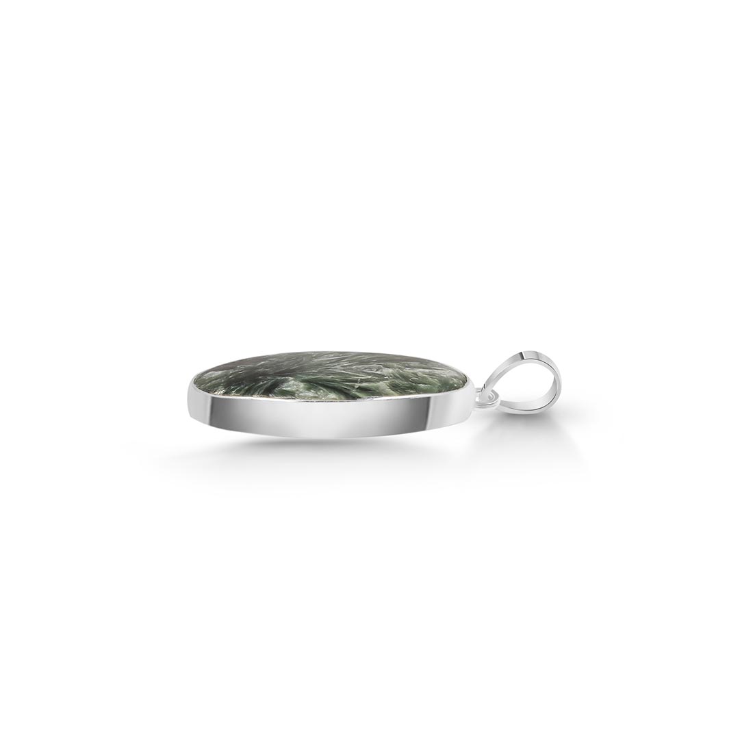 Premium Seraphinite Pendant - Ultimate Elegance (SER-P-22)