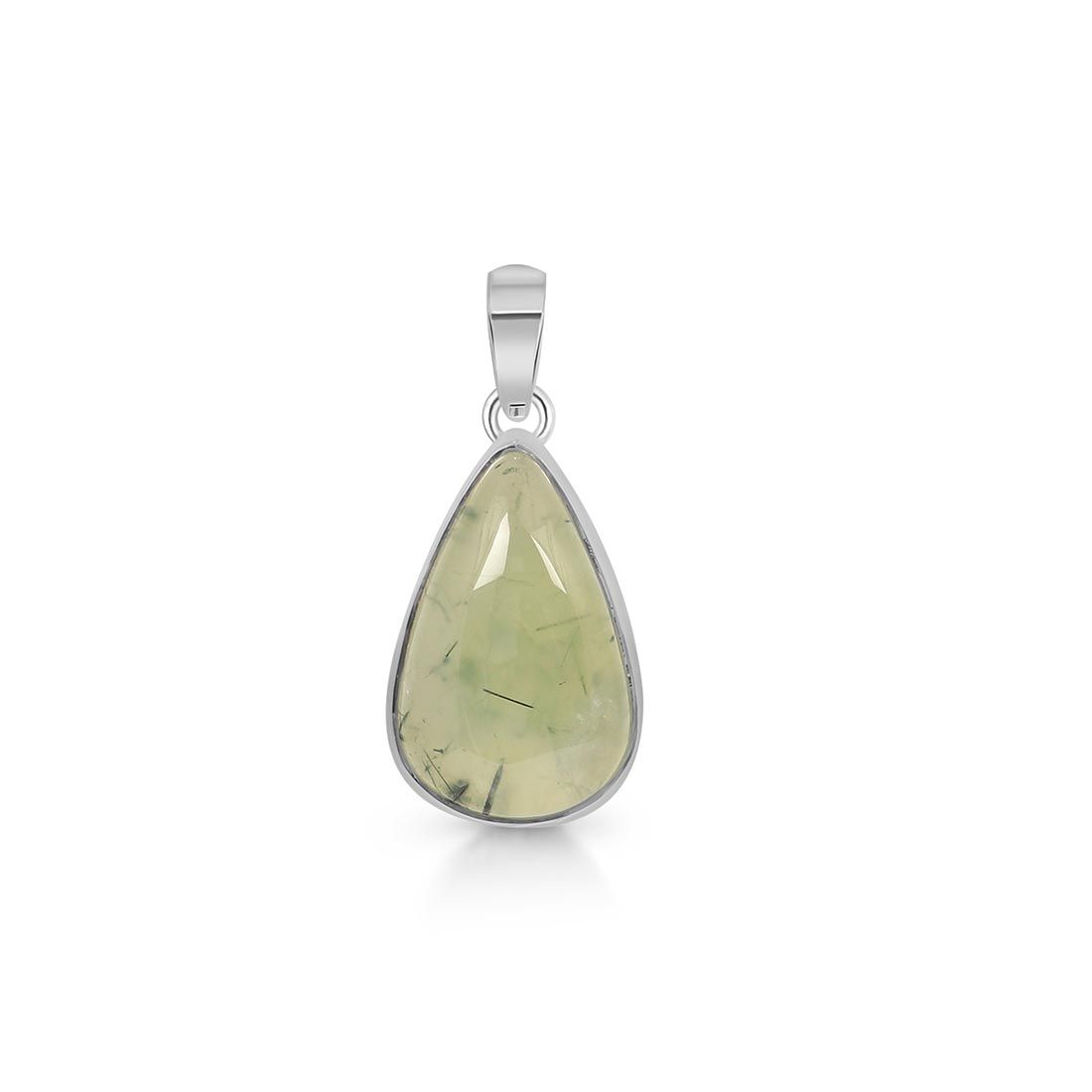 Premium Prehnite Statement Pendant - PRN-P-24 | Sagacia Jewelry