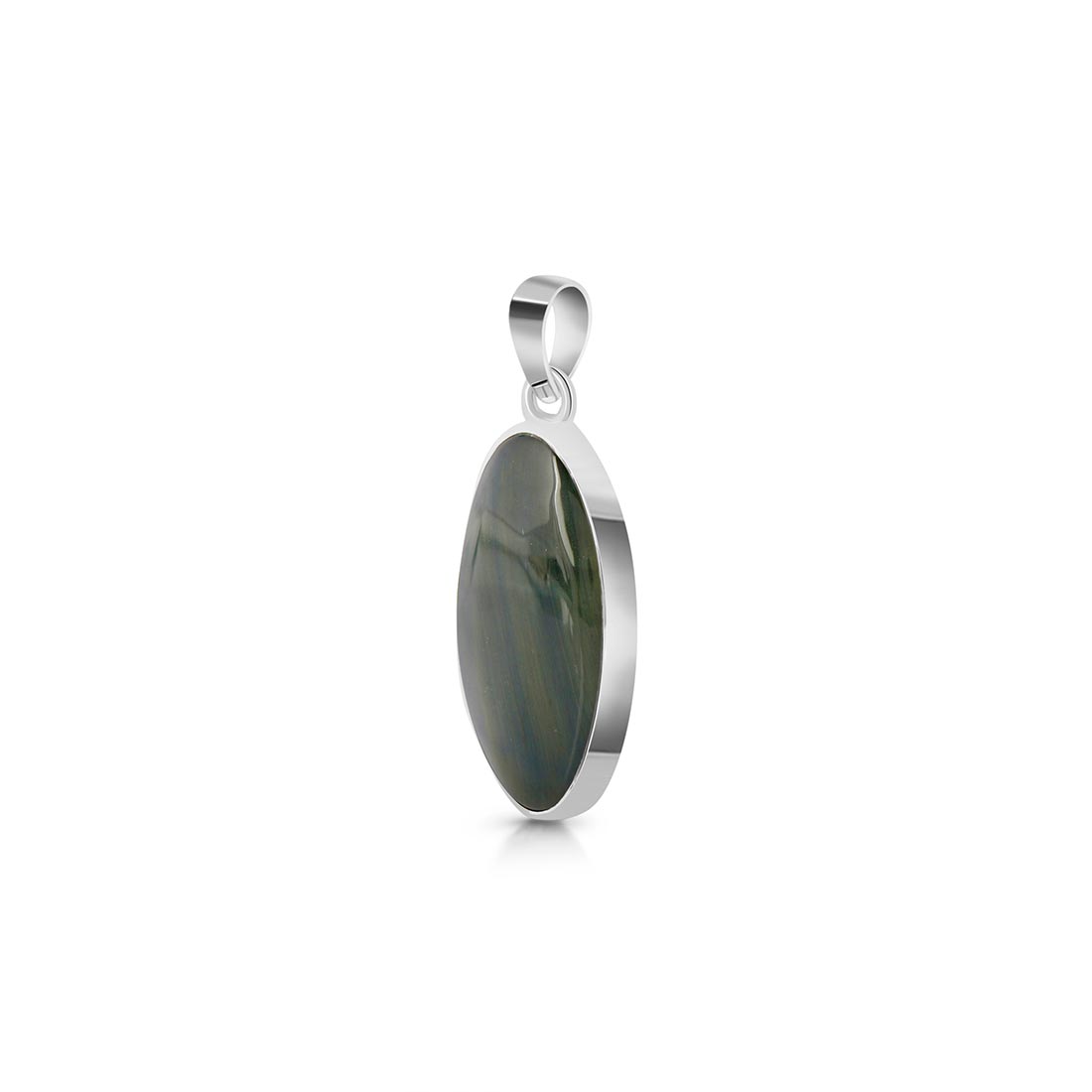 Premium Blue Tiger Eye Pendant - Elegant Spiritual Jewelry (BTE-P-24)