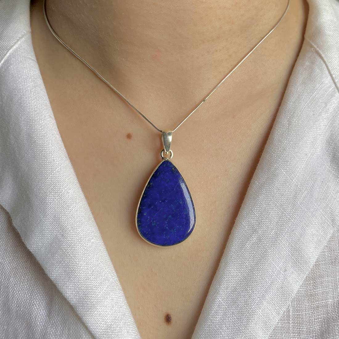 Premium Lapis Pendant - Ultimate Elegance (LLP-P-35)