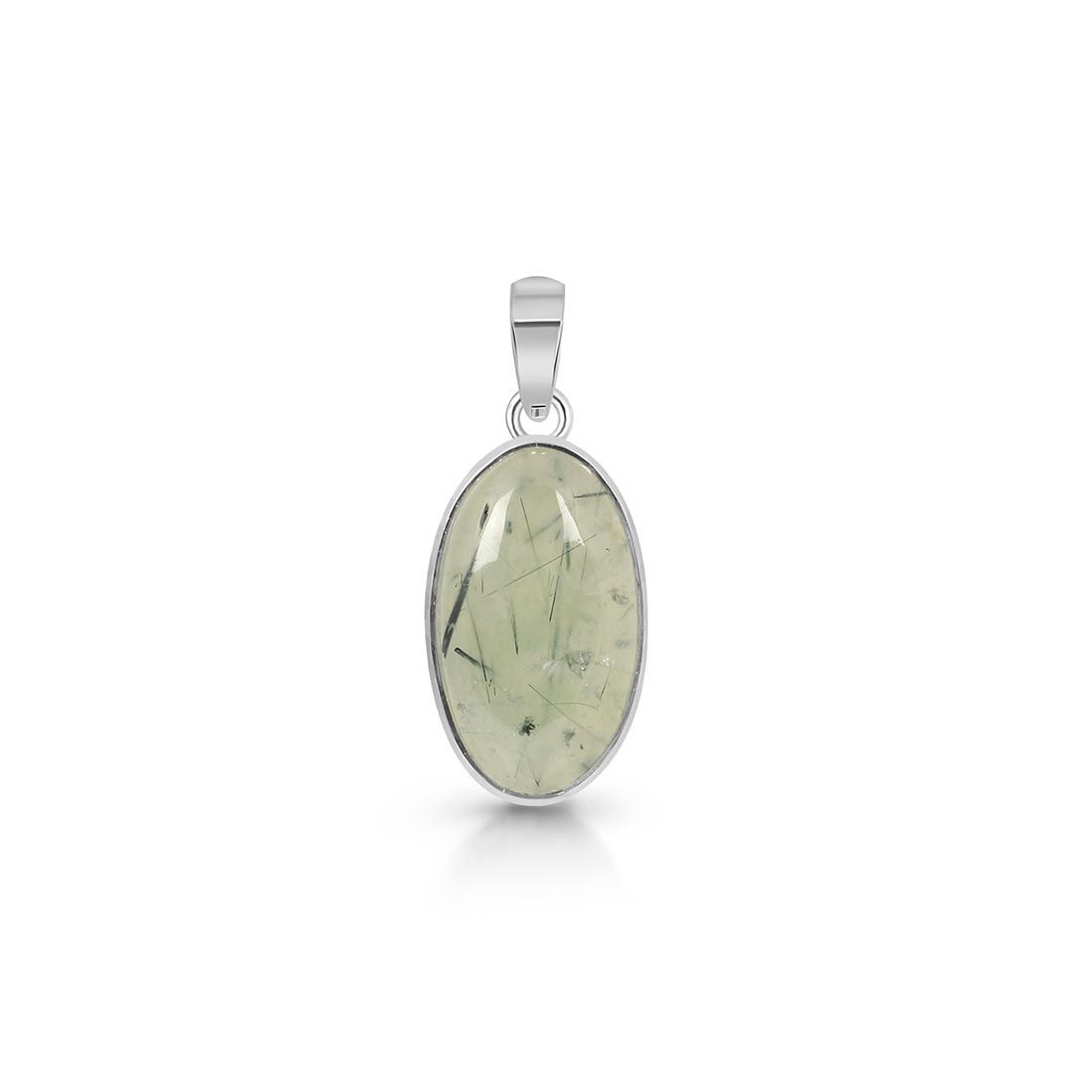 Premium Prehnite Statement Pendant - PRN-P-3