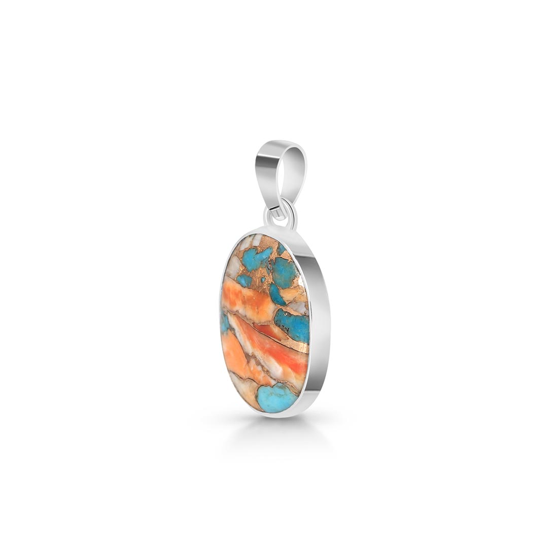 Premium Spiny Oyster Turquoise Statement Pendant - TRO-P-24