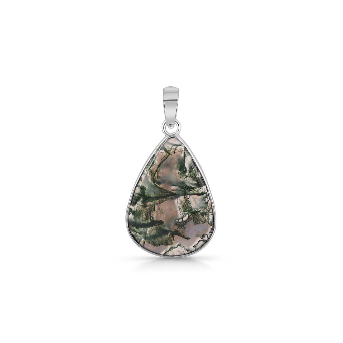 Premium Moss Agate Pendant - Ultimate Nature-Inspired Jewelry