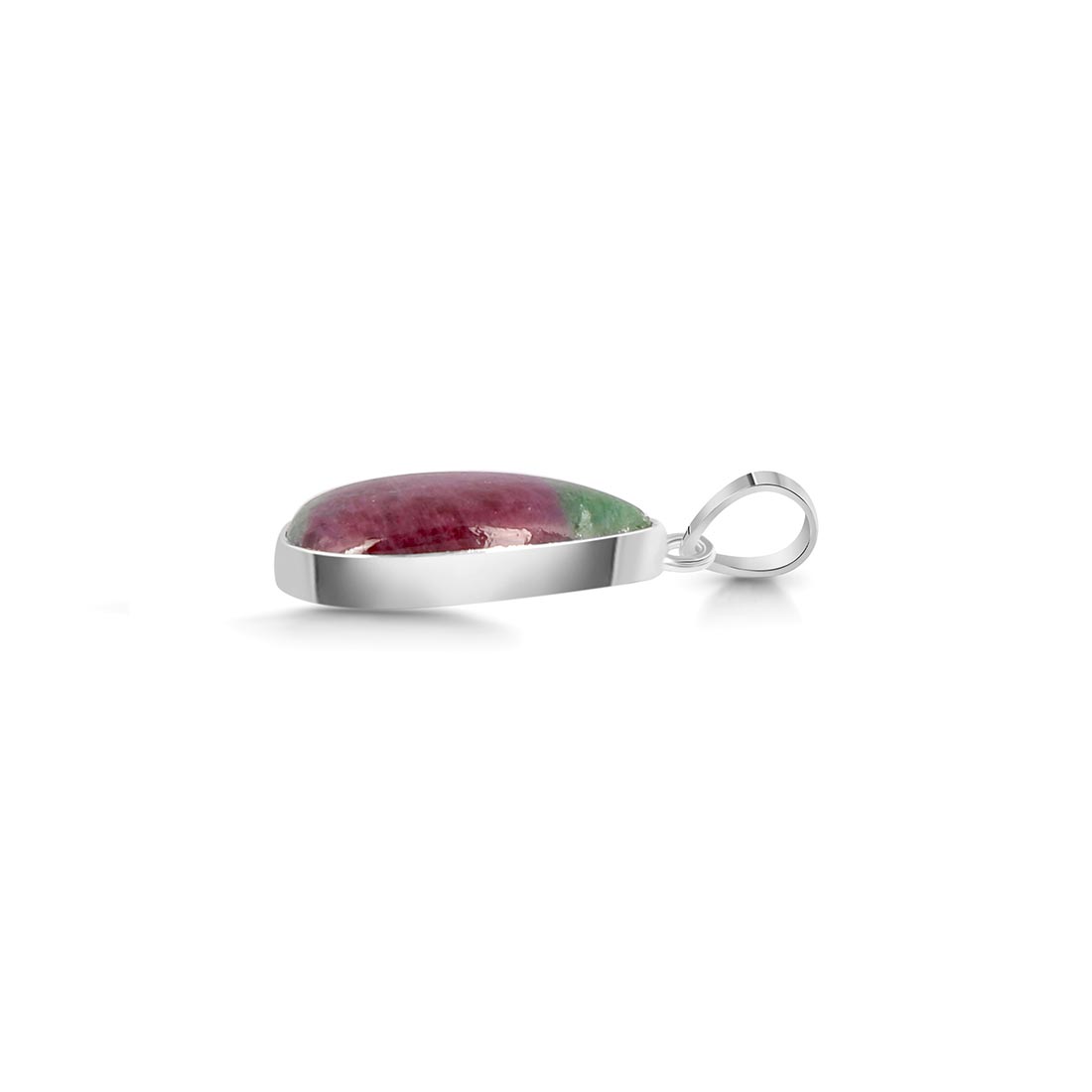 Premium Ruby Zoisite Pendant - Ultimate Elegance in Sterling Silver