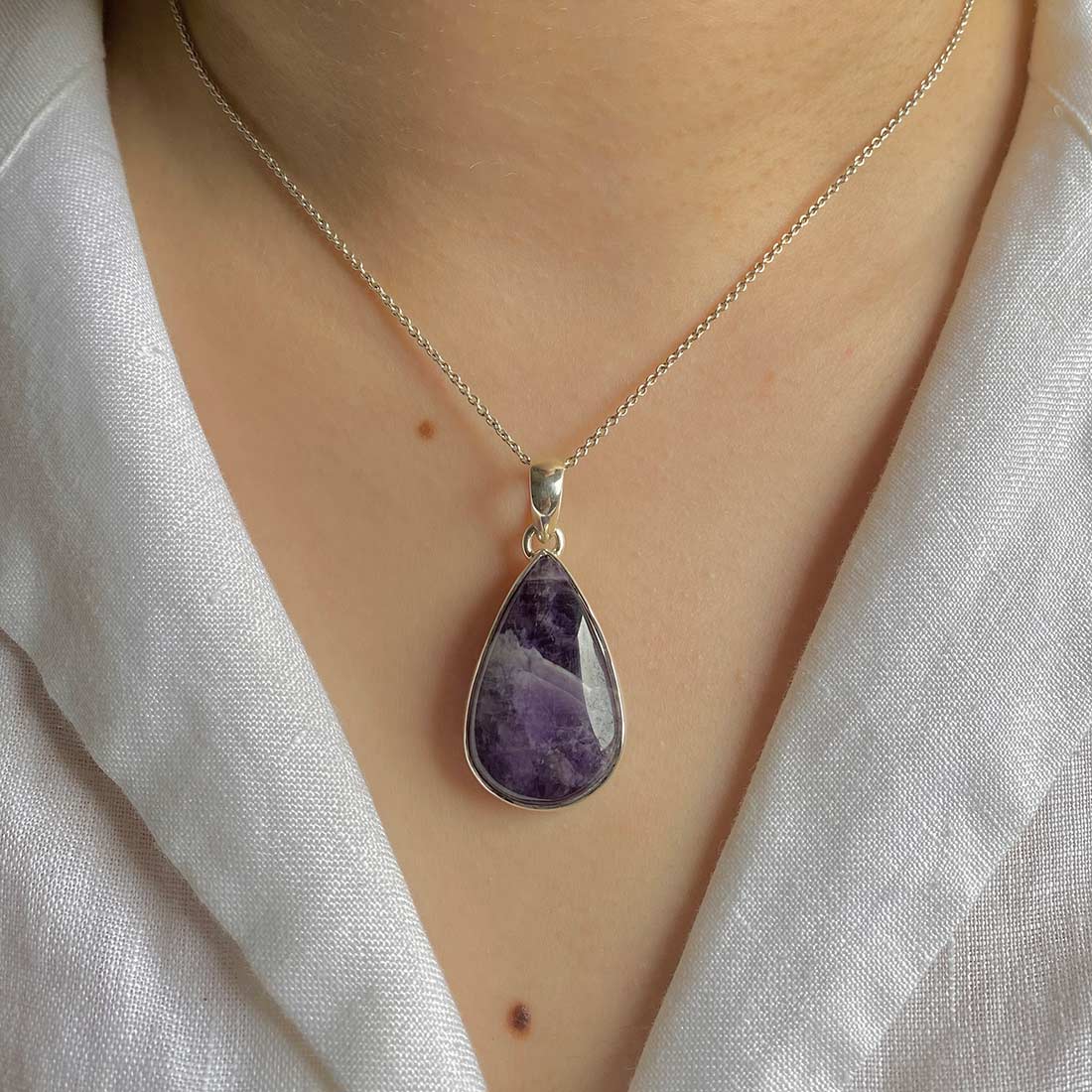 Premium Amethyst Lace Agate Pendant - Ultimate Statement Jewelry