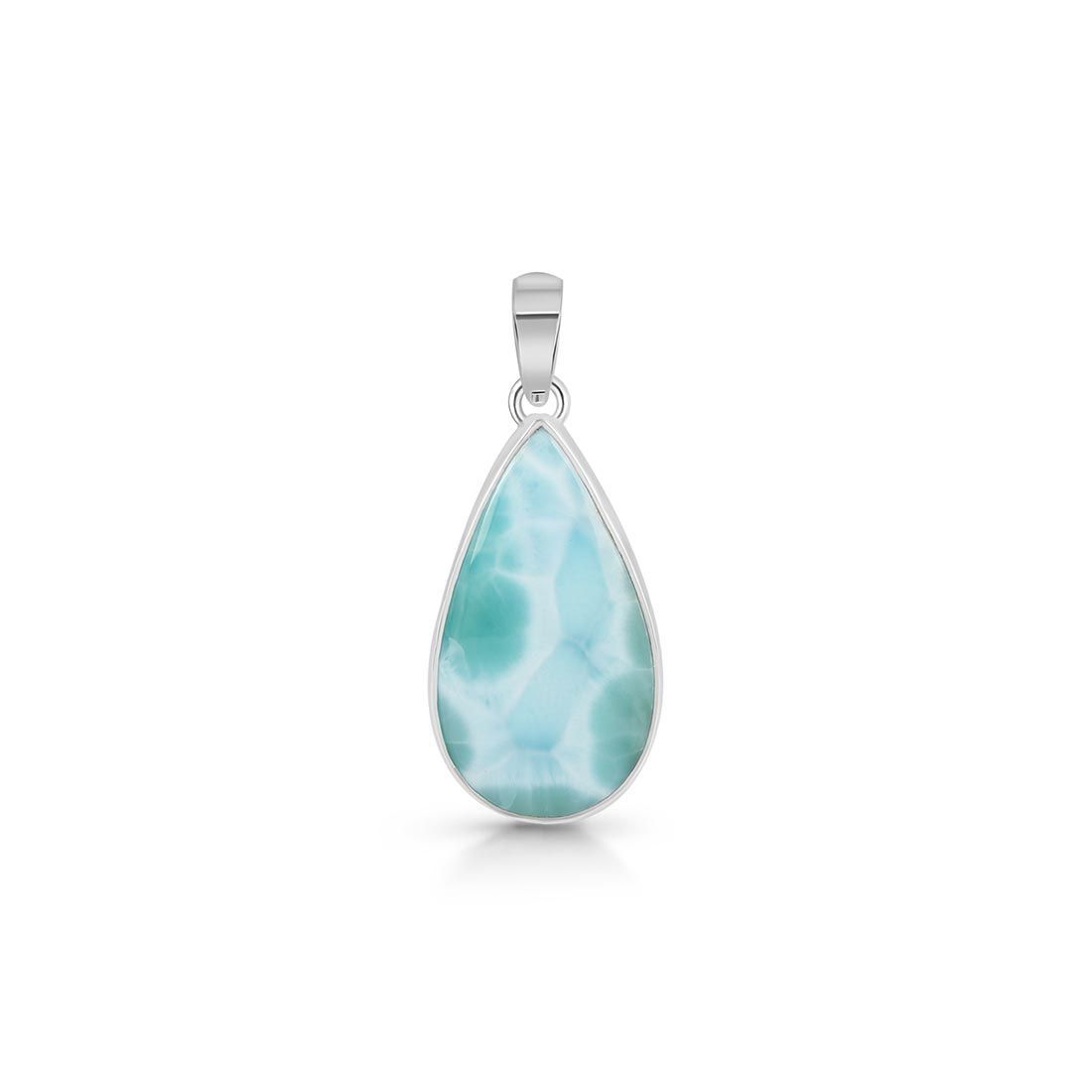 Premium Larimar Healing Pendant - LAR-P-22