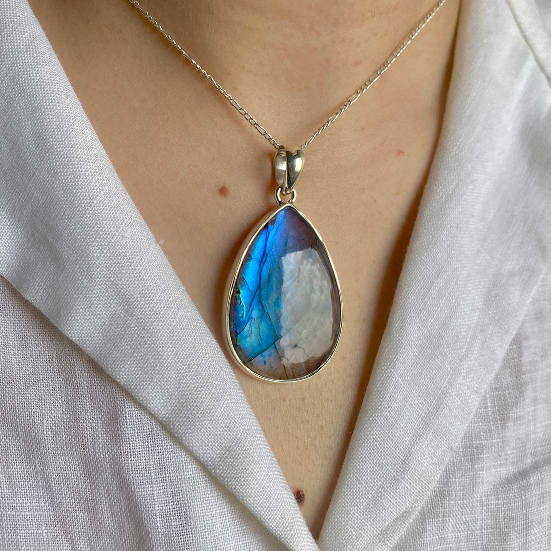 Premium Labradorite Pendant - Ultimate Transformation Jewelry