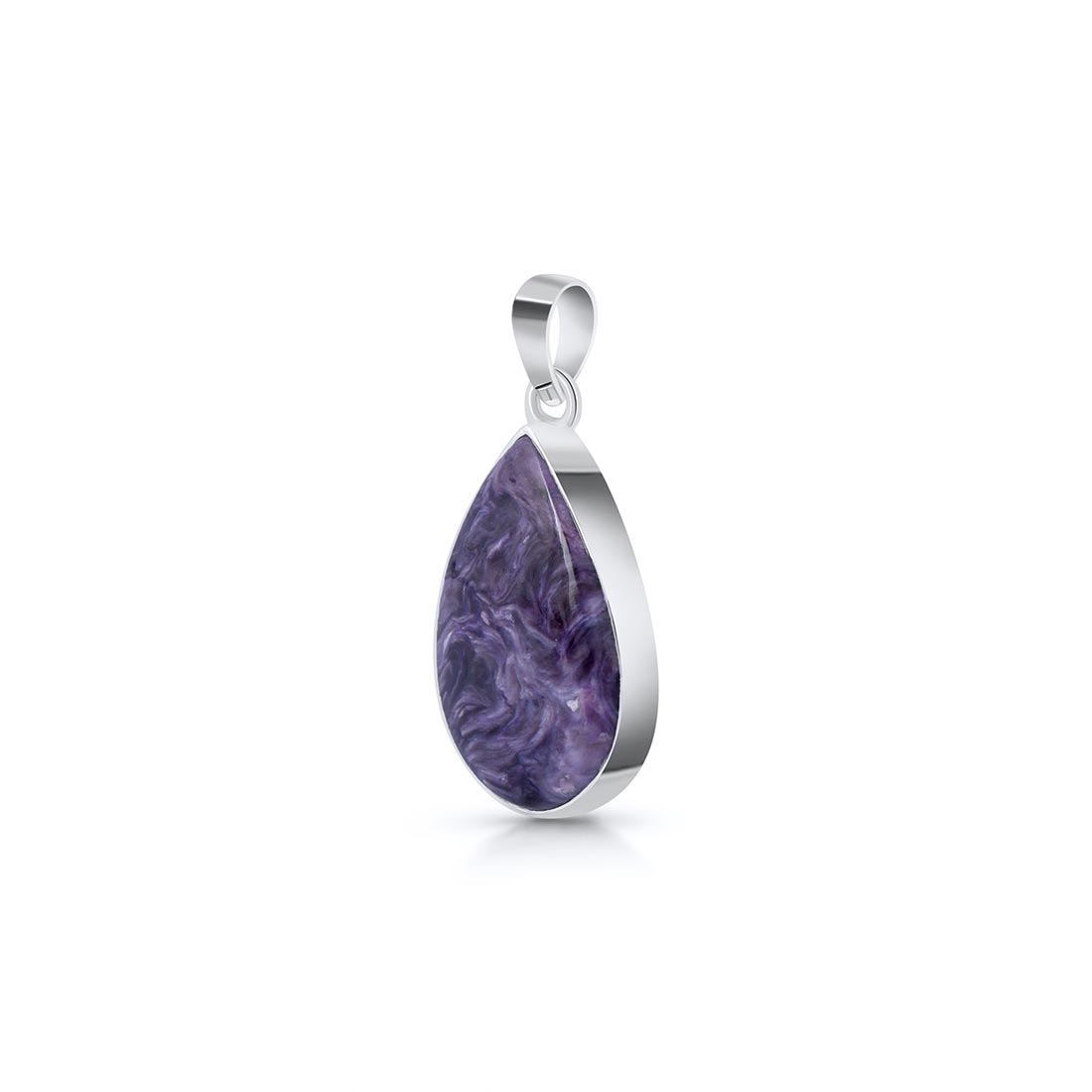 Premium Charoite Pendant - Elegant Purple Stone Jewelry (CHR-P-19)