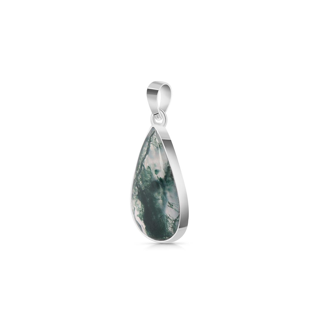 Premium Moss Agate Pendant - Nature's Elegance (MOA-P-1)