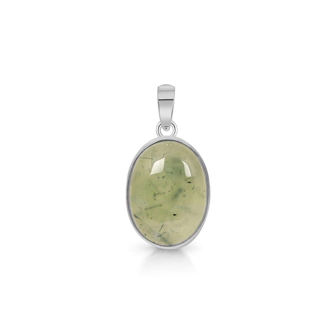 Premium Prehnite Pendant - PRN-P-9 | Sagacia Jewelry