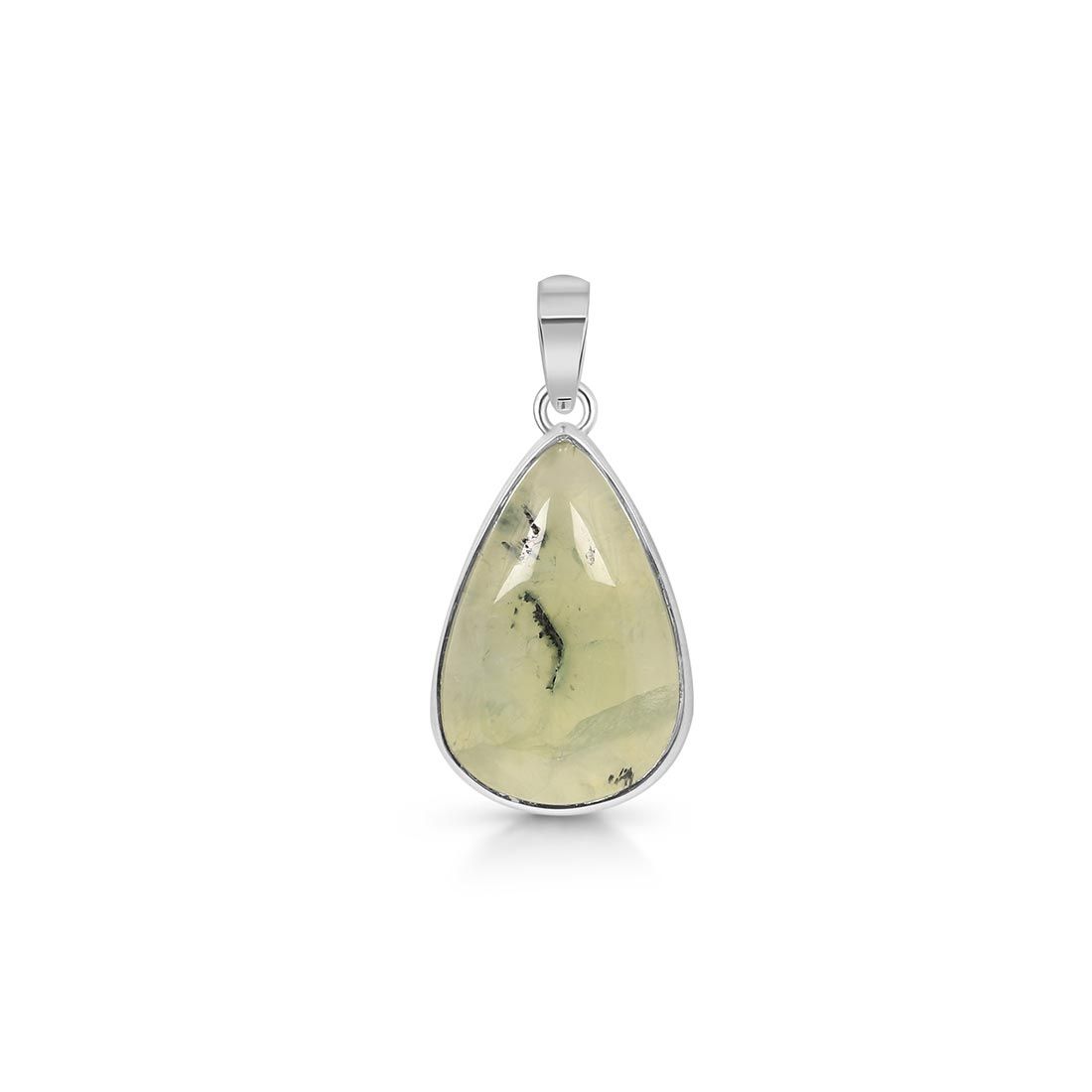 Premium Prehnite Pendant - PRN-P-26 | Ultimate Elegance in Green