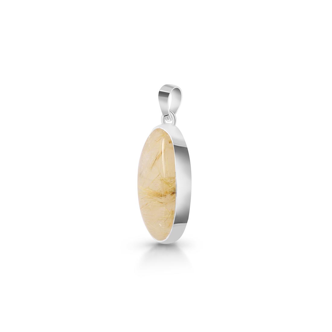 Premium Golden Rutile Statement Pendant - GDR-P-10