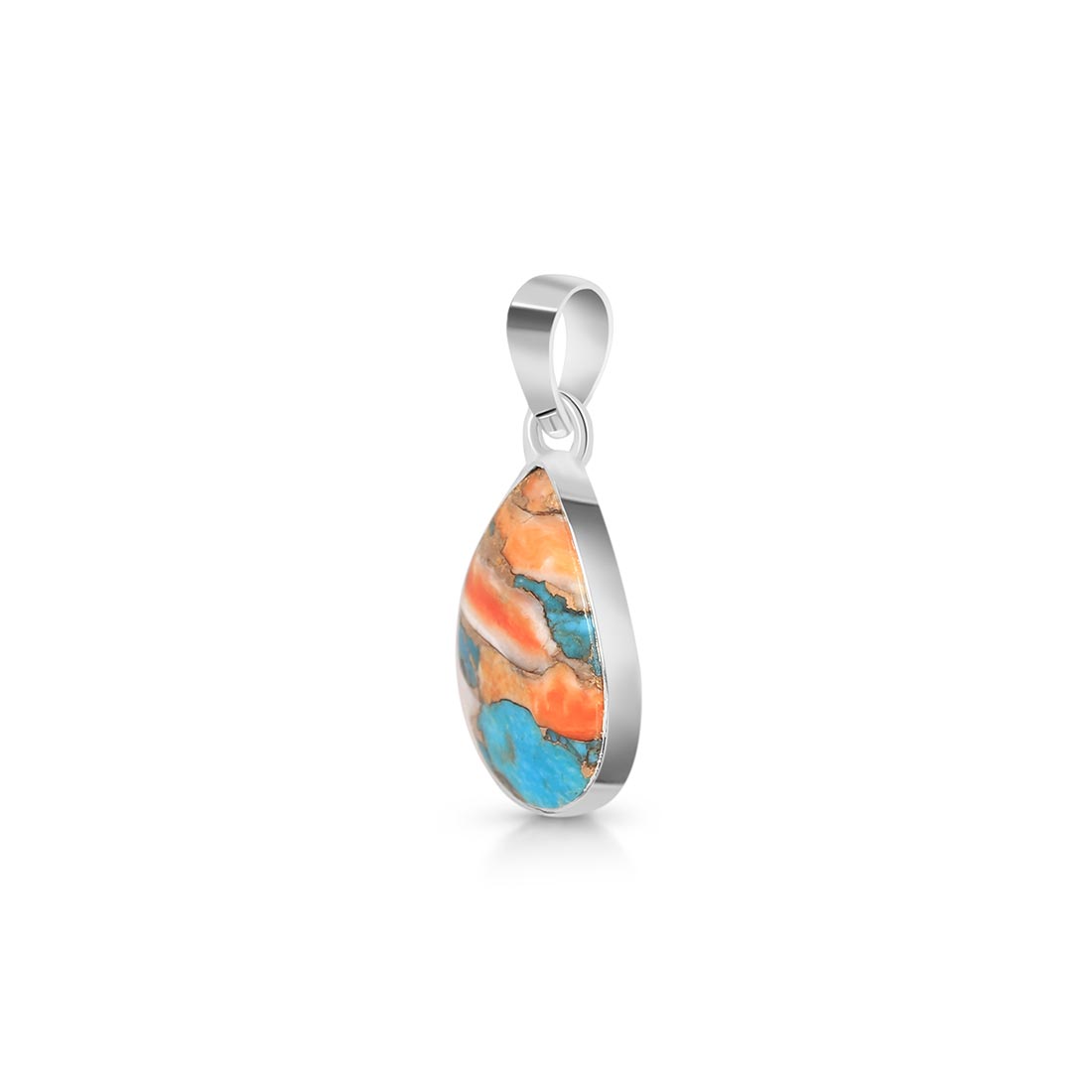 Premium Spiny Oyster Turquoise Statement Pendant - TRO-P-28