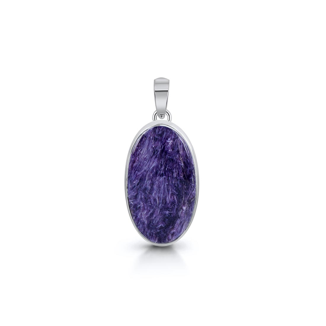 Premium Charoite Statement Pendant - Elegant Purple Jewelry