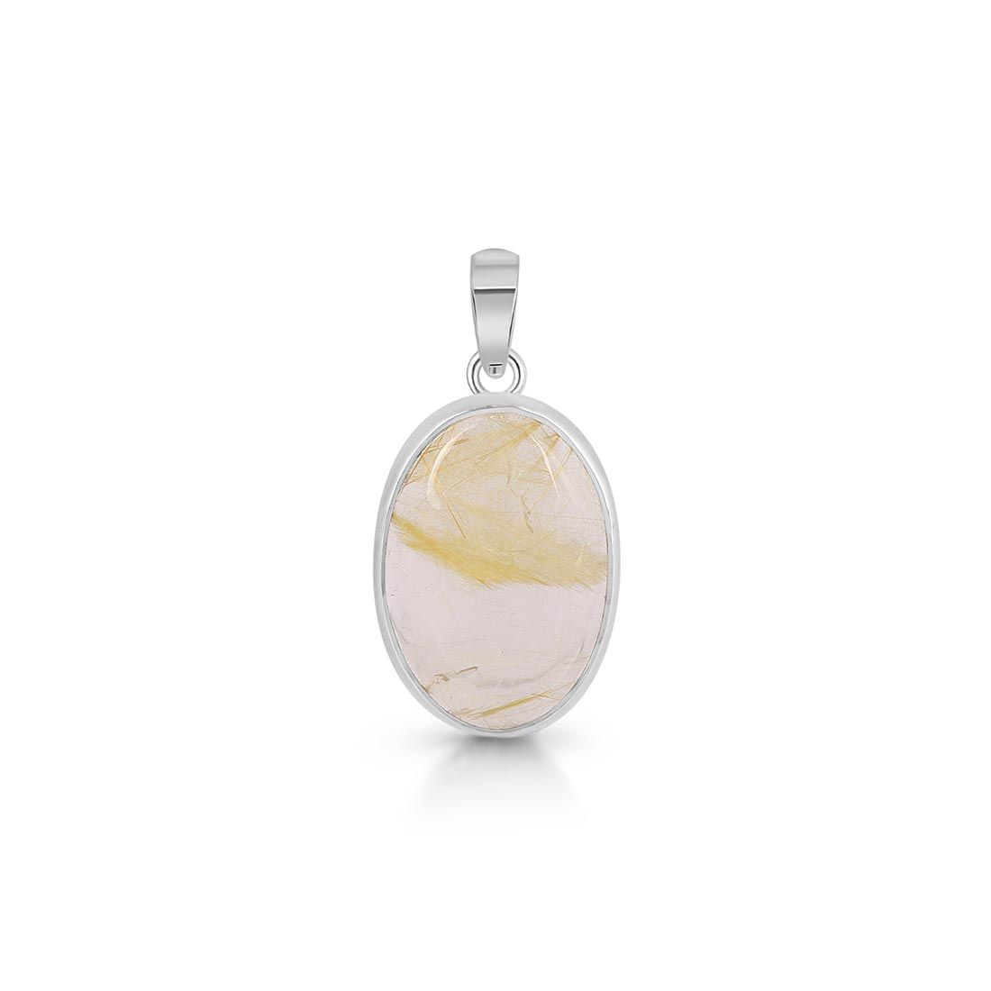 Premium Golden Rutile Statement Pendant - GDR-P-18