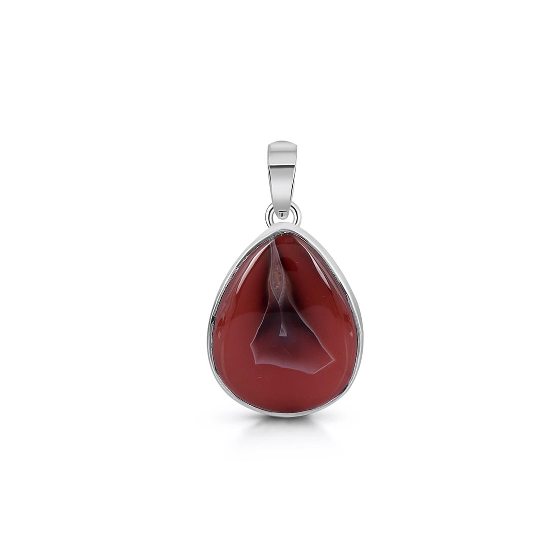 Premium Botswana Agate Statement Pendant - Elegant 925 Sterling Silver