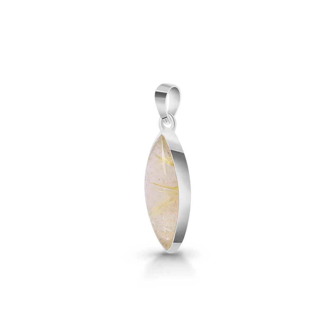 Premium Golden Rutile Statement Pendant - GDR-P-14