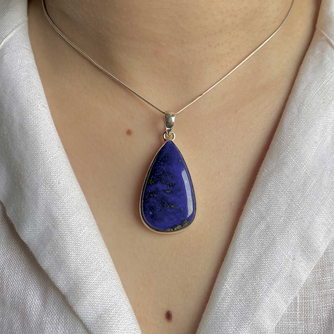 Premium Lapis Pendant - Sagacia Jewelry LLP-P-43