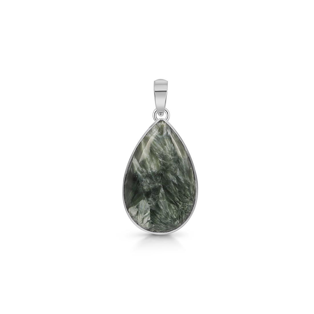 Premium Seraphinite Statement Pendant - SER-P-8