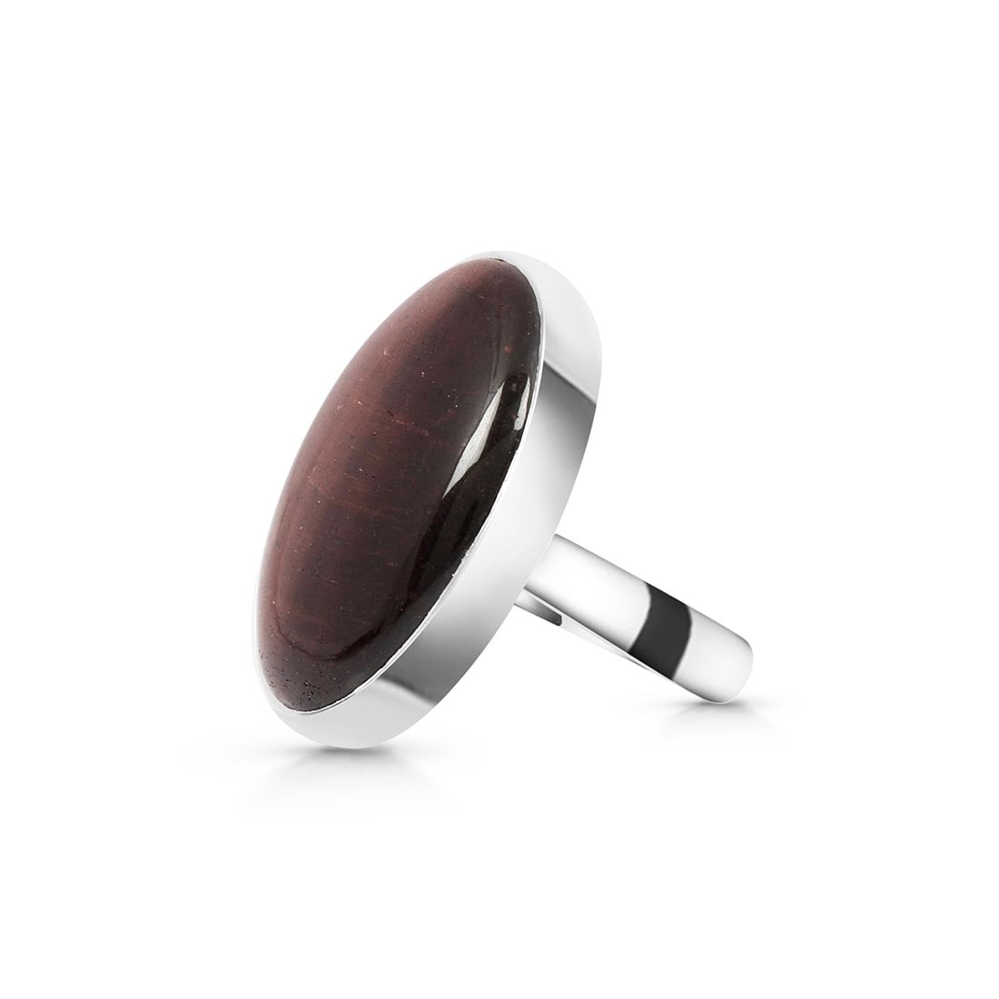 Premium Red Tiger Eye Adjustable Ring - Bold & Authentic