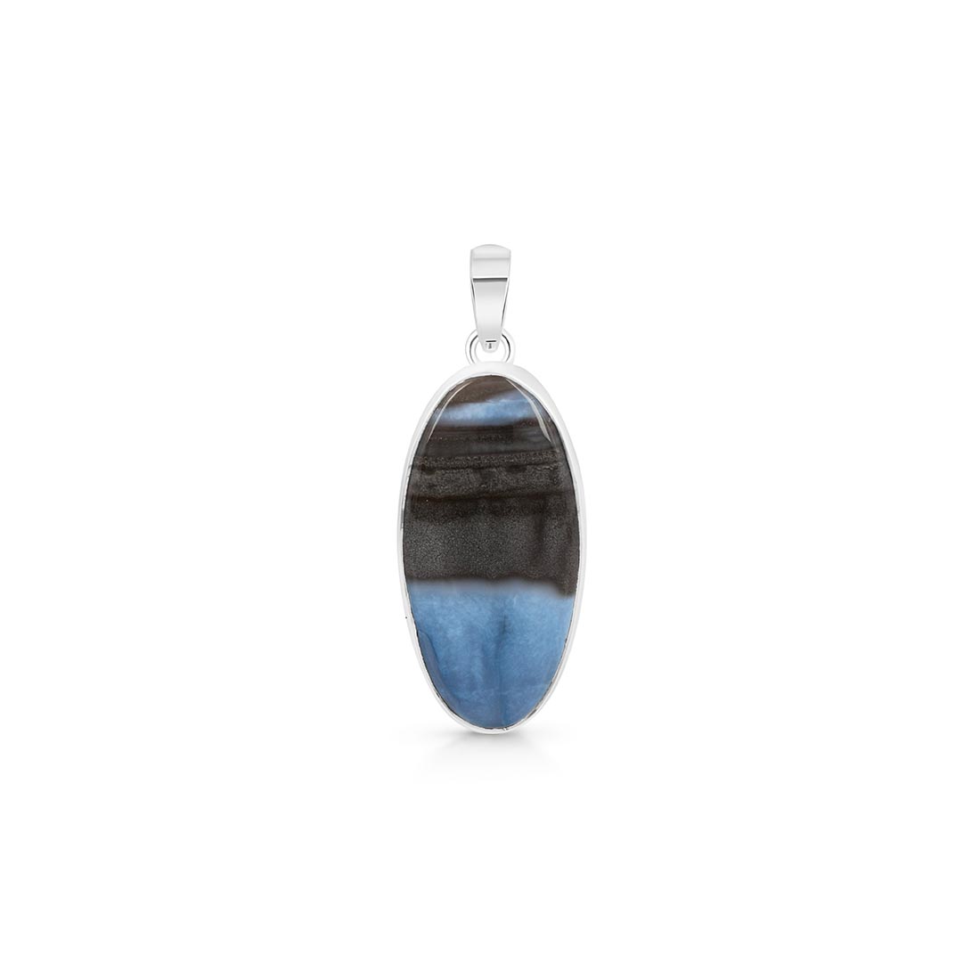 Premium Blue Opal Pendant - Ultimate Elegance (BLO-P-18)