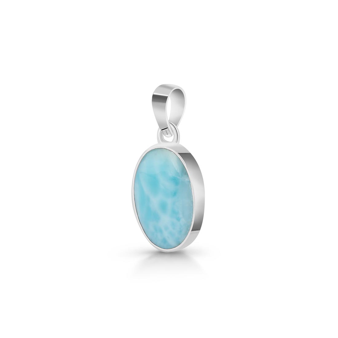 Premium Larimar Healing Pendant - LAR-P-13