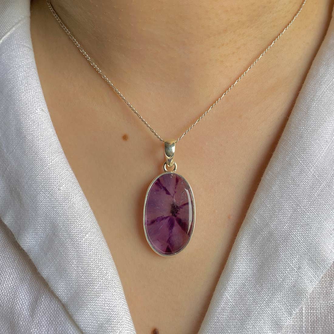 Premium Star Amethyst Pendant - Ultimate Elegance (STA-P-13)