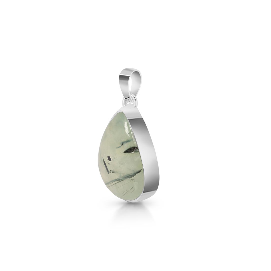 Premium Prehnite Pendant - Elegant Green Statement Jewelry (PRN-P-11)