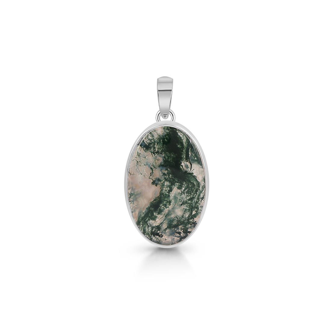 Premium Moss Agate Pendant - Ultimate Nature-Inspired Jewelry