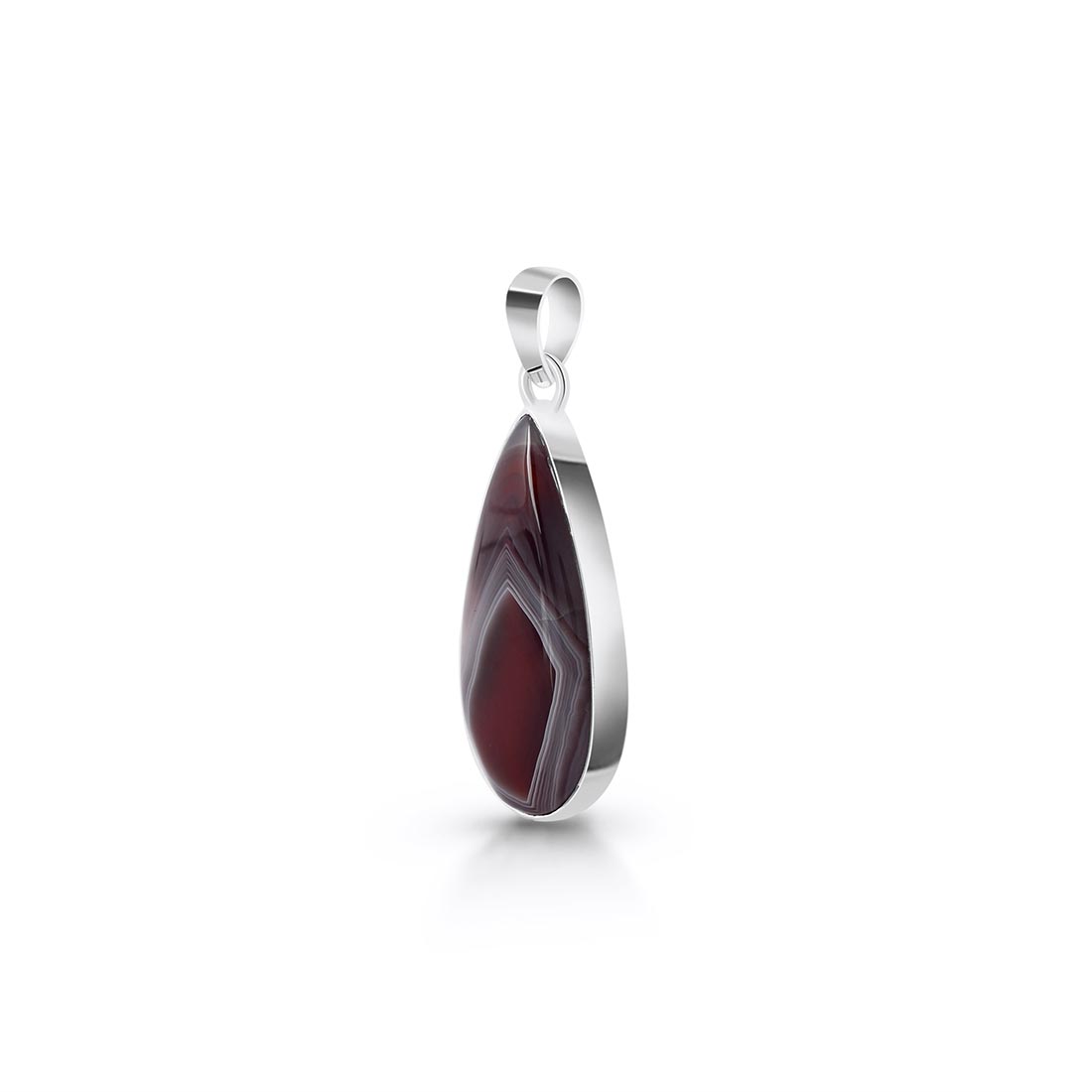 Premium Botswana Agate Healing Pendant - Sagacia Jewelry (RBA-P-14)