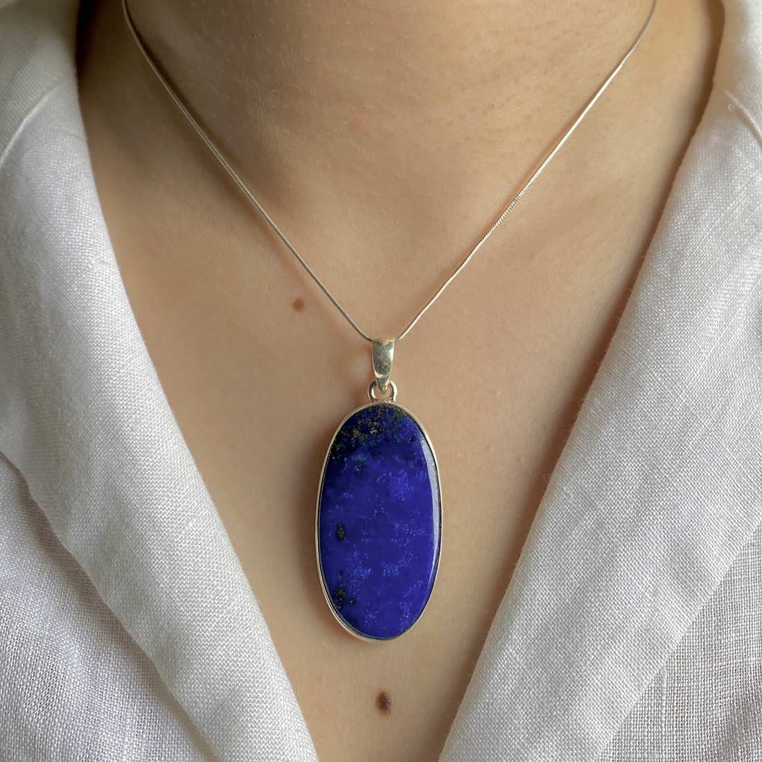 Premium Lapis Pendant - Elegant Statement Piece (LLP-P-5)