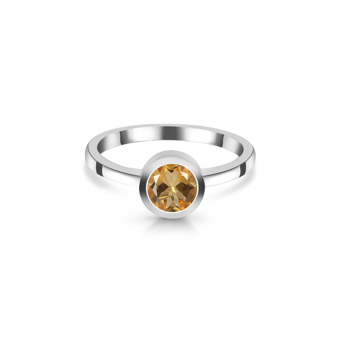 Premium Citrine Gemstone Ring - CIT-SR-237 by Sagacia Jewelry