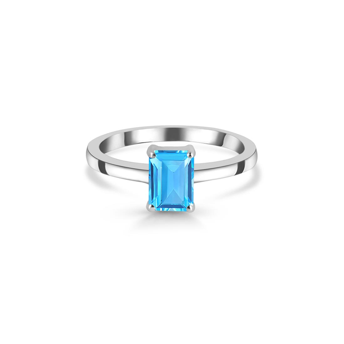 Premium Swiss Blue Topaz Ring - Ultimate Elegance (SBTZ-SR-241)