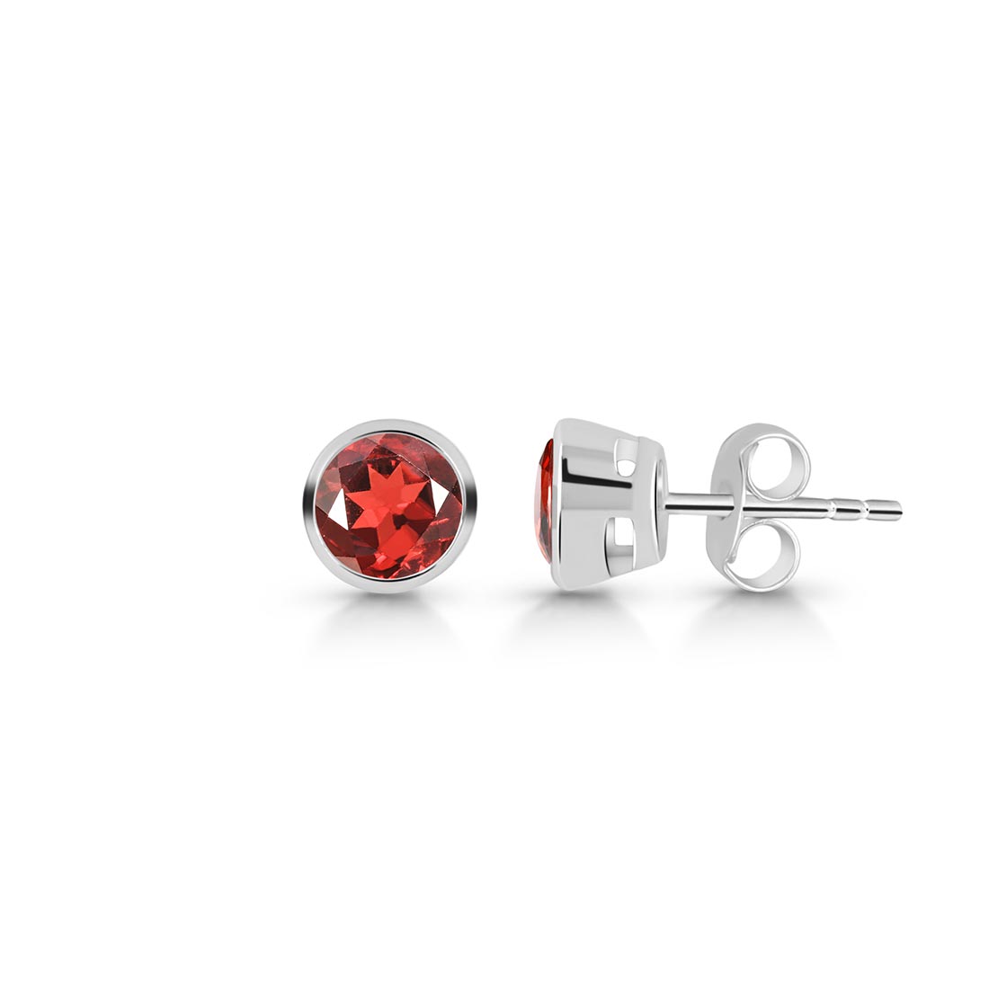 Premium Dainty Garnet Stud Earrings - GAR-SE-1425