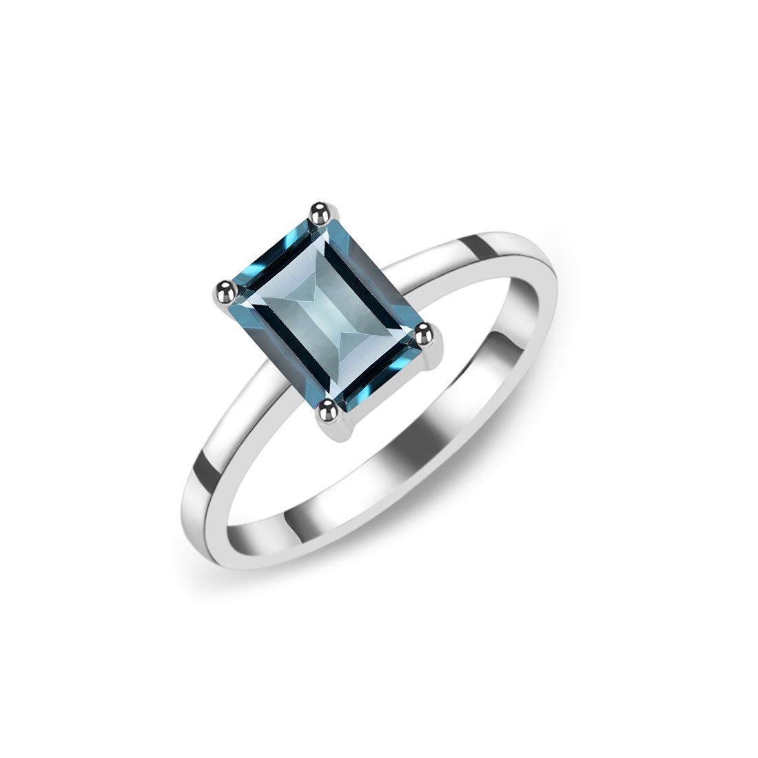 Premium London Blue Topaz Ring - Ultimate Elegance (LBTZ-SR-247)