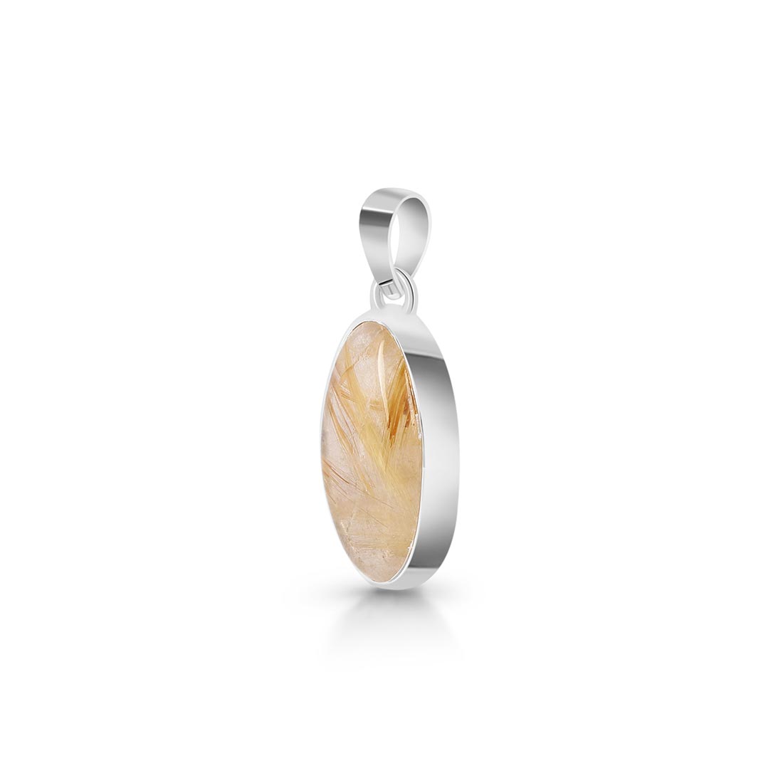 Premium Golden Rutile Pendant - Ultimate Elegance (GDR-P-16)