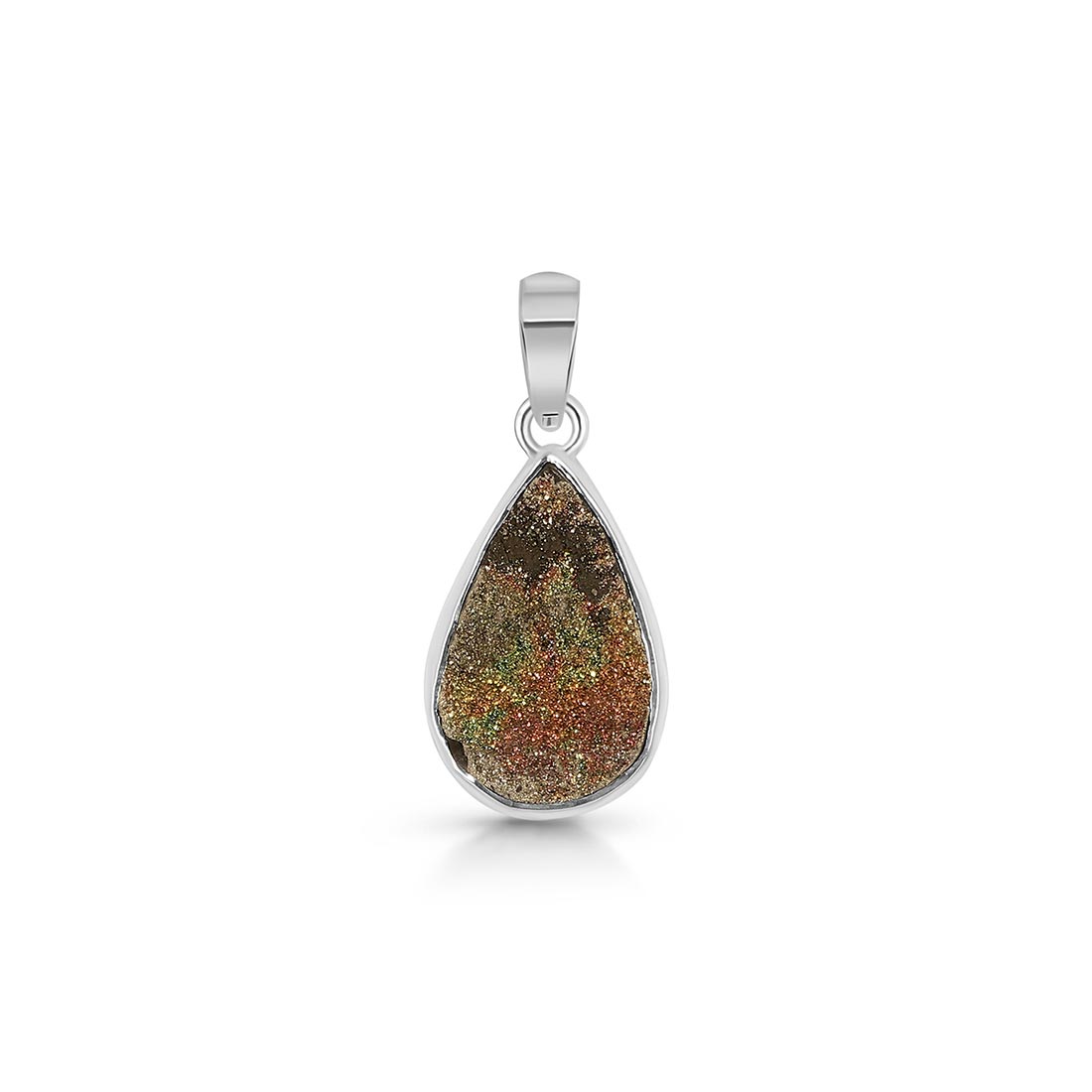 Premium Spectropyrite Druzy Pendant - Elevate Your Style