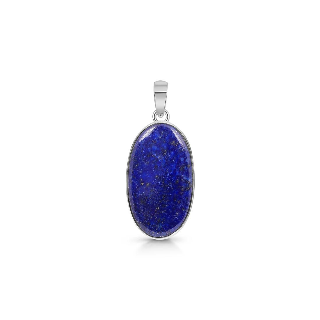 Premium Lapis Statement Pendant - Elegant 925 Sterling Silver (LLP-P-18)