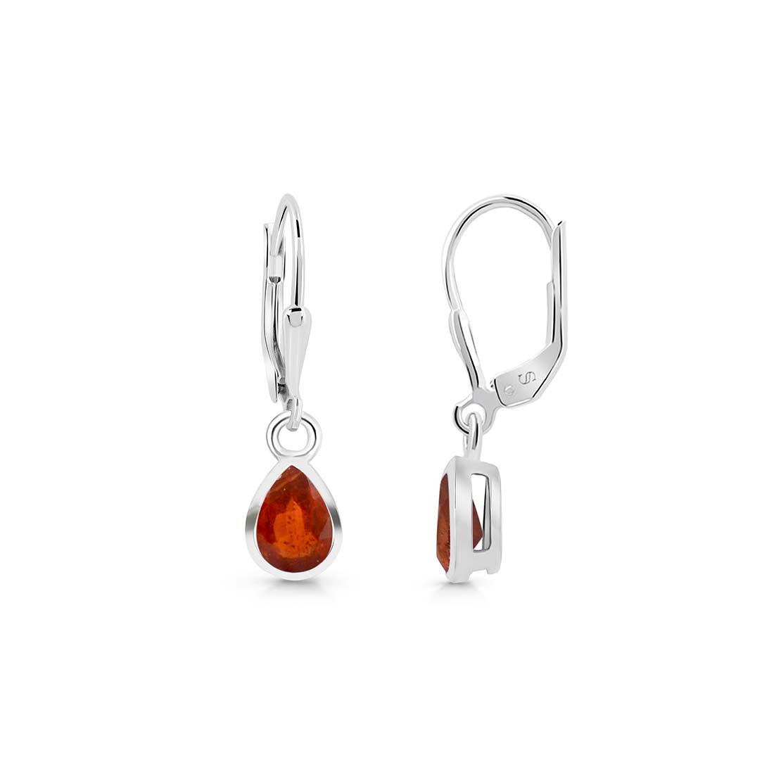 Premium Orange Kyanite Leverback Earrings - Ultimate Elegance (KYN-SE-1317-O)