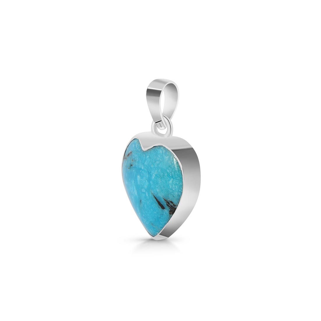 Premium Turquoise Heart Pendant - Sagacia Jewelry (TRQ-P-27)