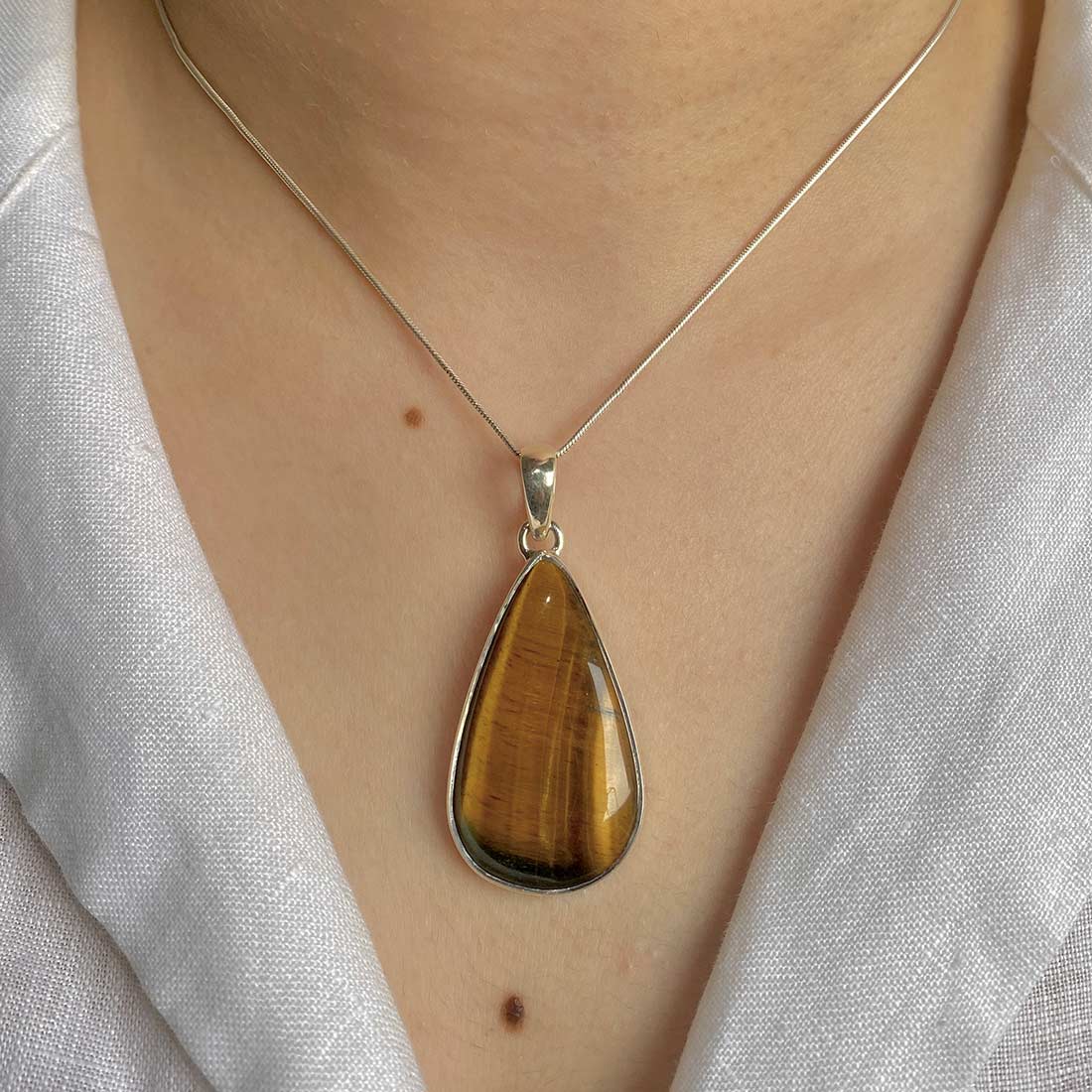 Premium Tiger Eye Pendant - Ultimate Statement Jewelry (TGE-P-28)